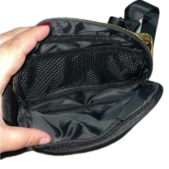 MAC Gold & Black Belt Bag, Zip Closure Adjustable Strap (Empty) - Picture 4 of 10